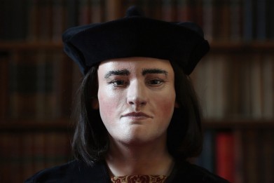 Recostitution faciale de Richard III, d'après le crâne et les ossements du roi retrouvés en 2013.
