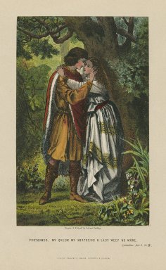 Dudley, Robert, fl. 1858-1893, printmaker. Posthumus: "My queen! My mistress! O lady weep no more!" Cymbelin …
